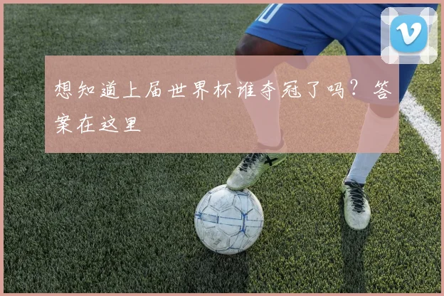 想知道上届世界杯谁夺冠了吗？答案在这里
